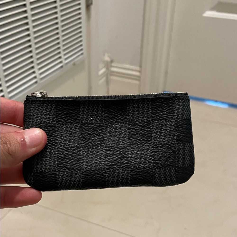 Louis Vuitton Checkered Black Coin Pouch